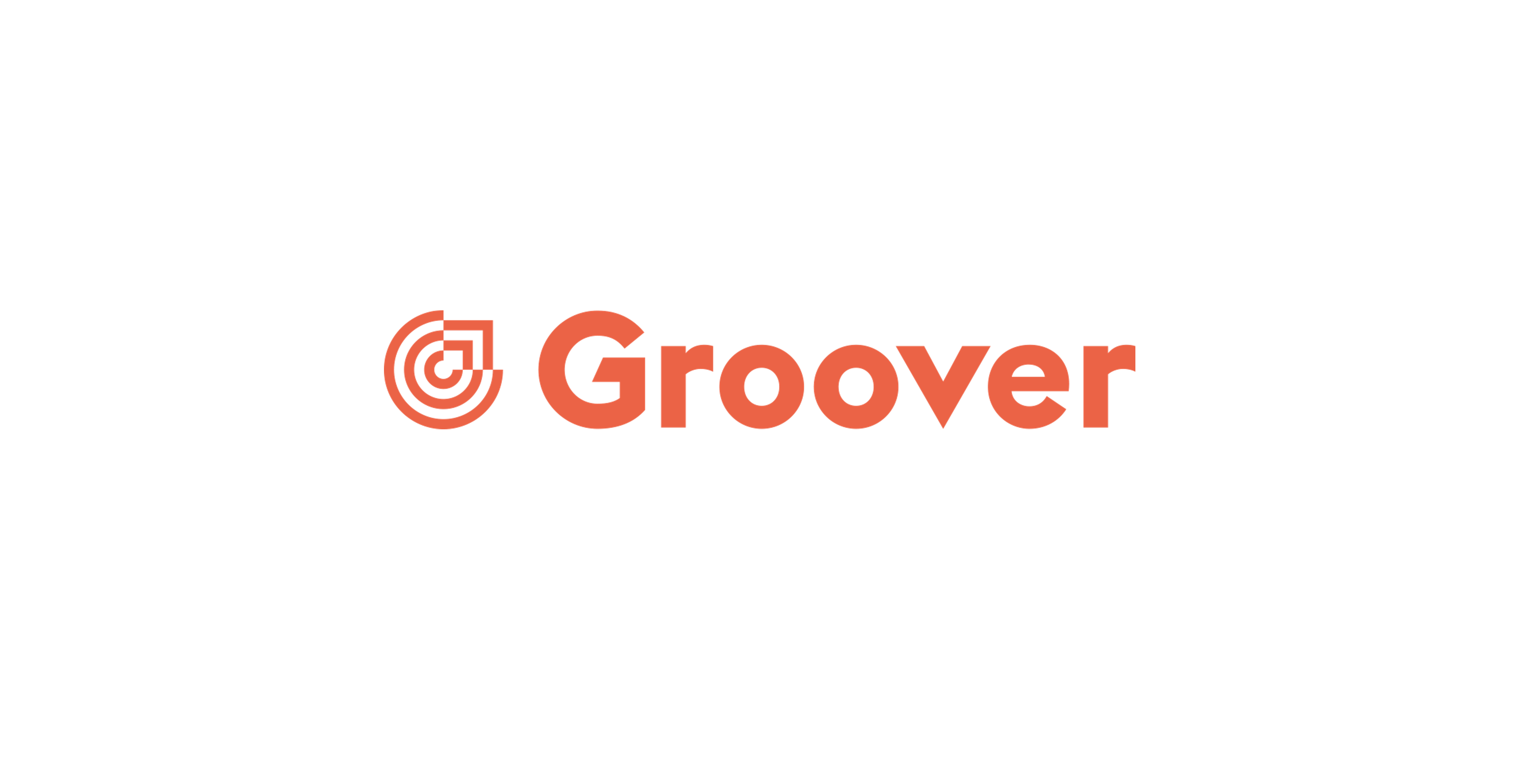 Orange Groover-Logo auf weißem Hintergrund mit stilisiertem G-Symbol.
