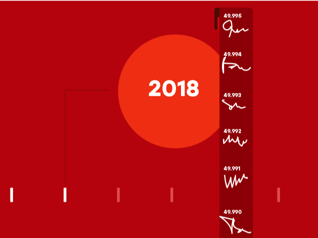 Roter Hintergrund mit großer 
