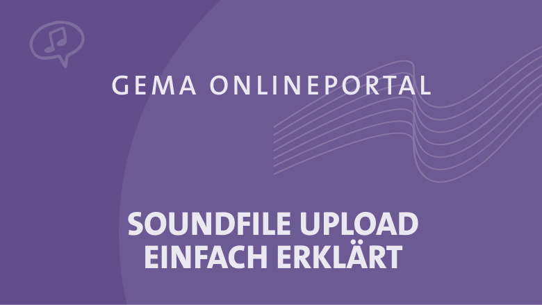 Lila Grafik mit Text: 